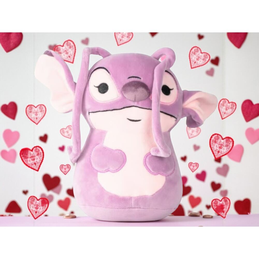 Disney Lilo & Stitch Angel Plush 10” Pink Girlfriend Stuffed Toy Cute NWT